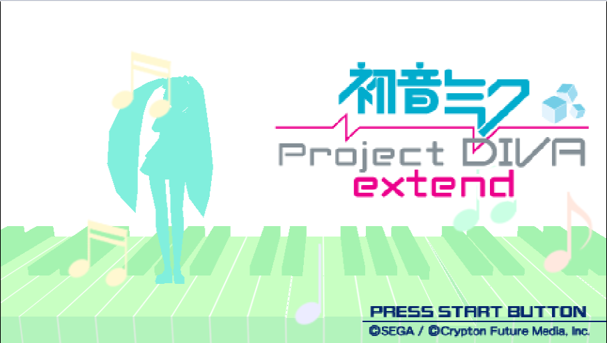 Hatsune Miku: Project Diva Extend Title Screen
